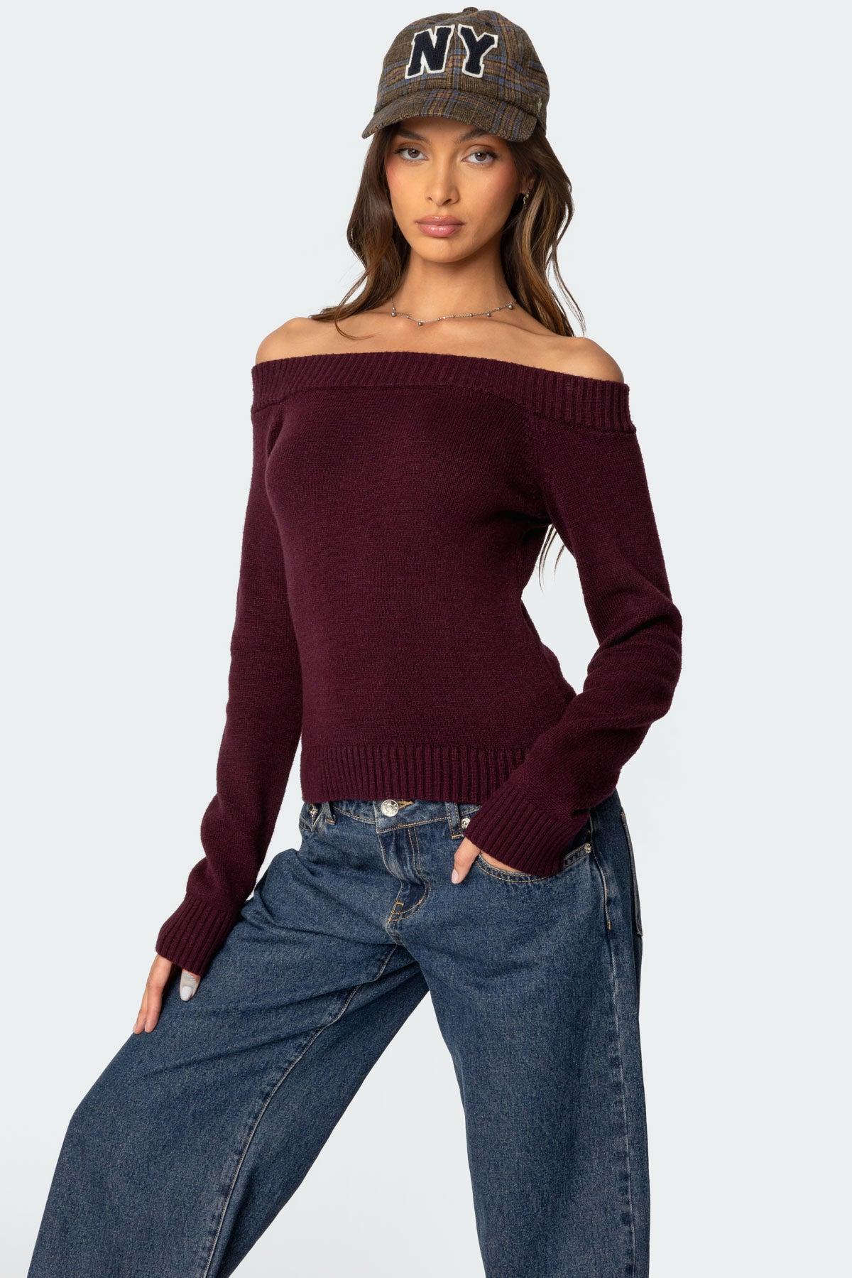 Elona Off Shoulder Knit Top Product Image