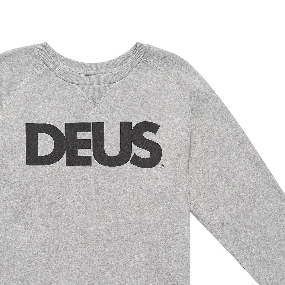 All Caps Crew Sweater - Grey Product Image