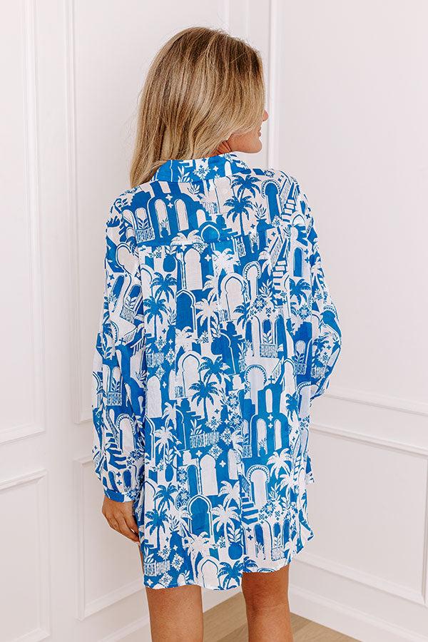 Mykonos Dream Button Down Top Product Image