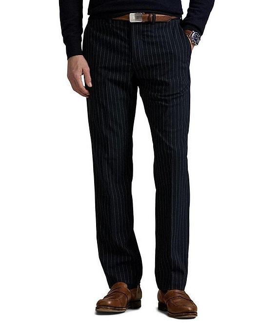 Polo Ralph Lauren Weekday Pinstripe Flat Front Stretch Pants Product Image