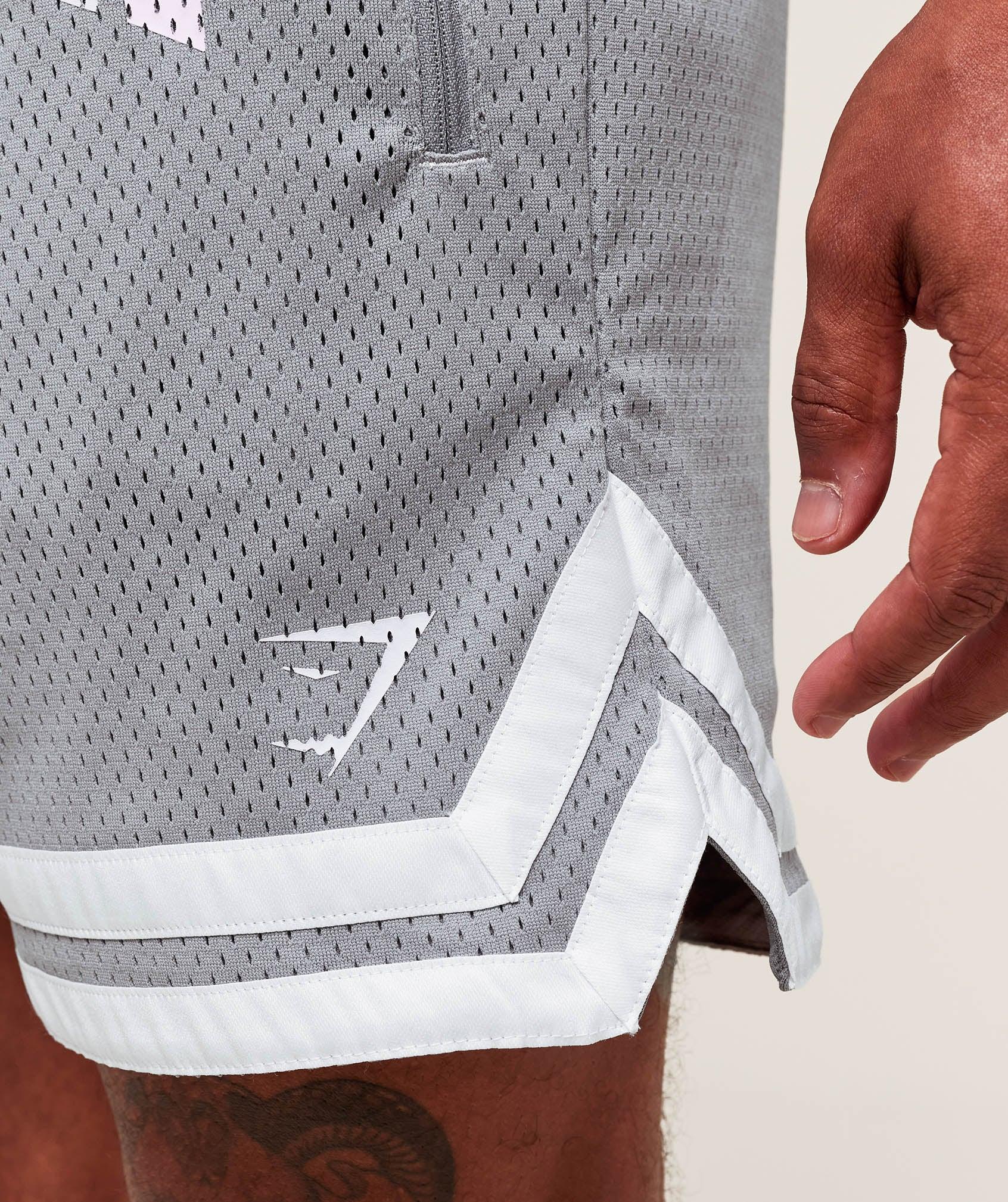 Gymshark Campus Mesh Shorts - Denim Grey Male Product Image