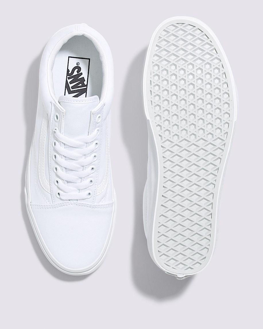 Vans | Old Skool Wide Canvas True White Classics Shoe Product Image