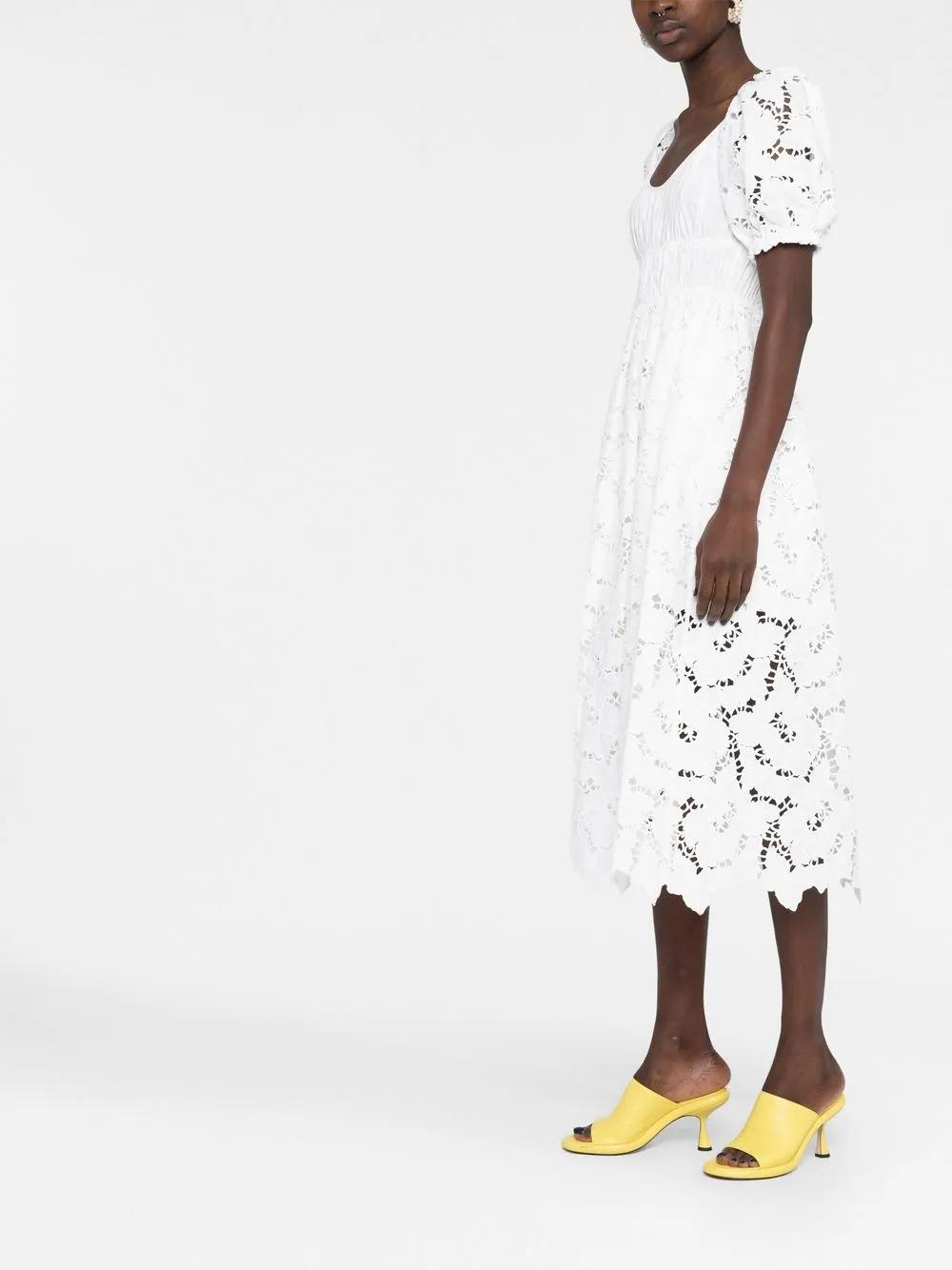 flared lace midi dress Product Image