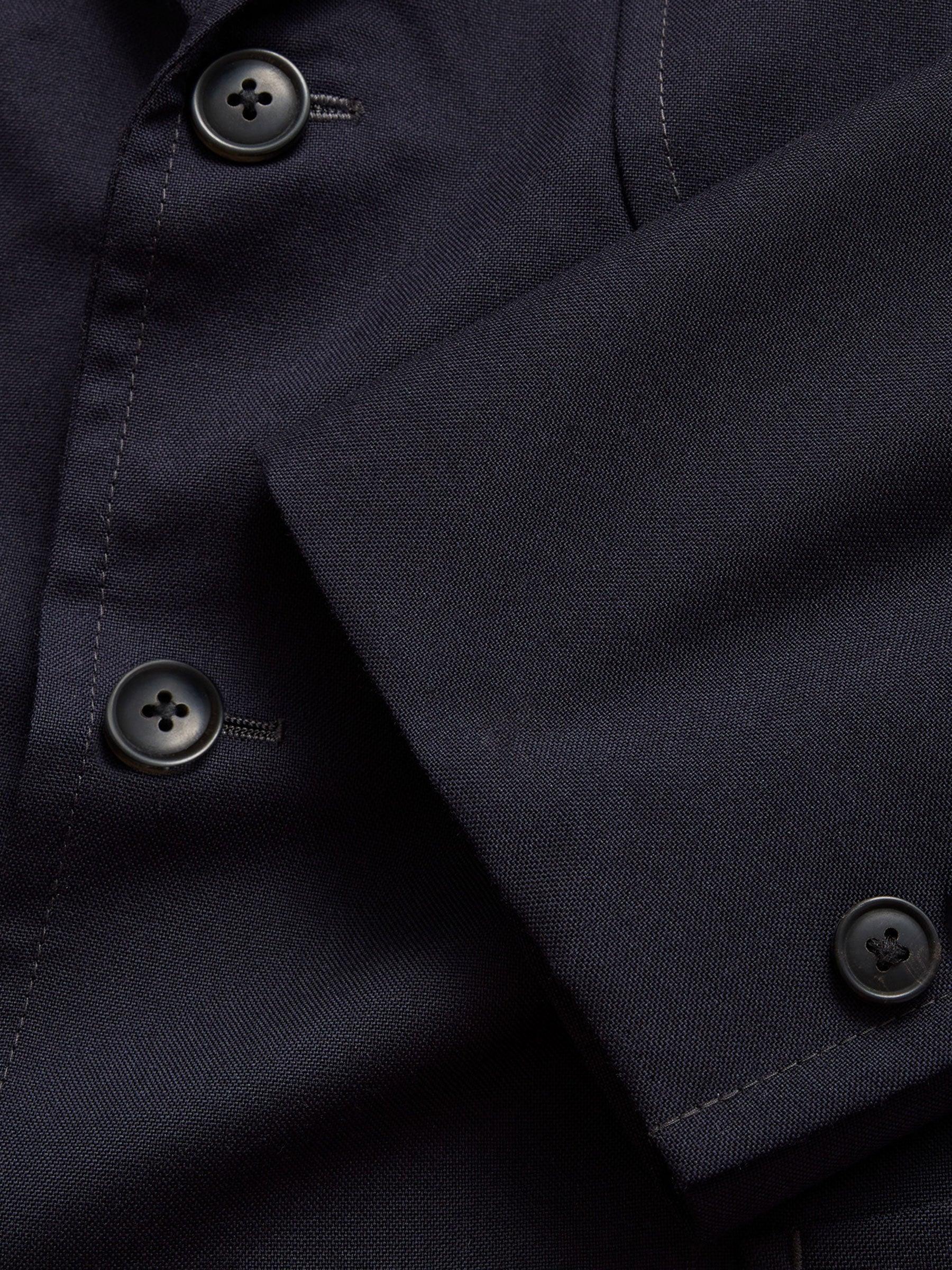 Navy Italian Three-Season Wool Graduate Blazer Product Image