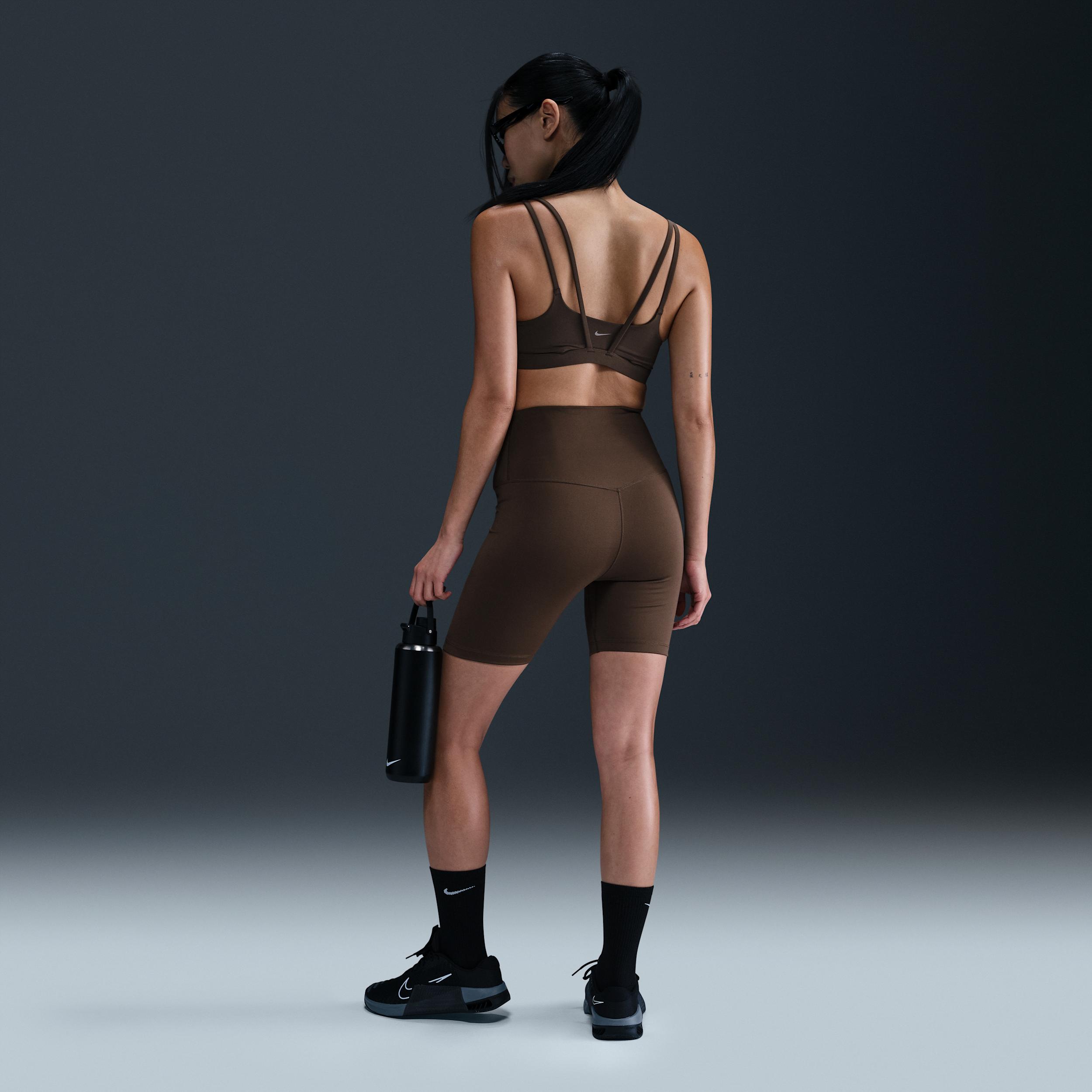 Nike Womens Zenvy Strappy Light-Support Padded Sports Bra | DO6608-237 Product Image