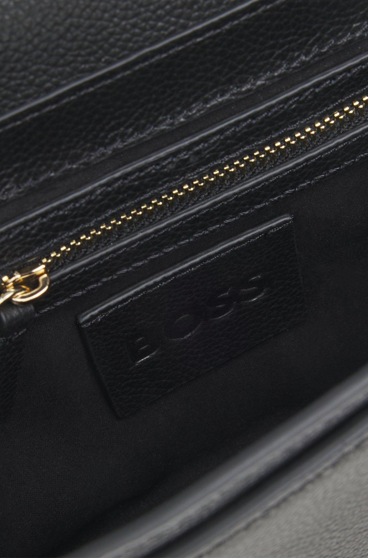 Leather crossbody bag with Double B monogram trim Product Image