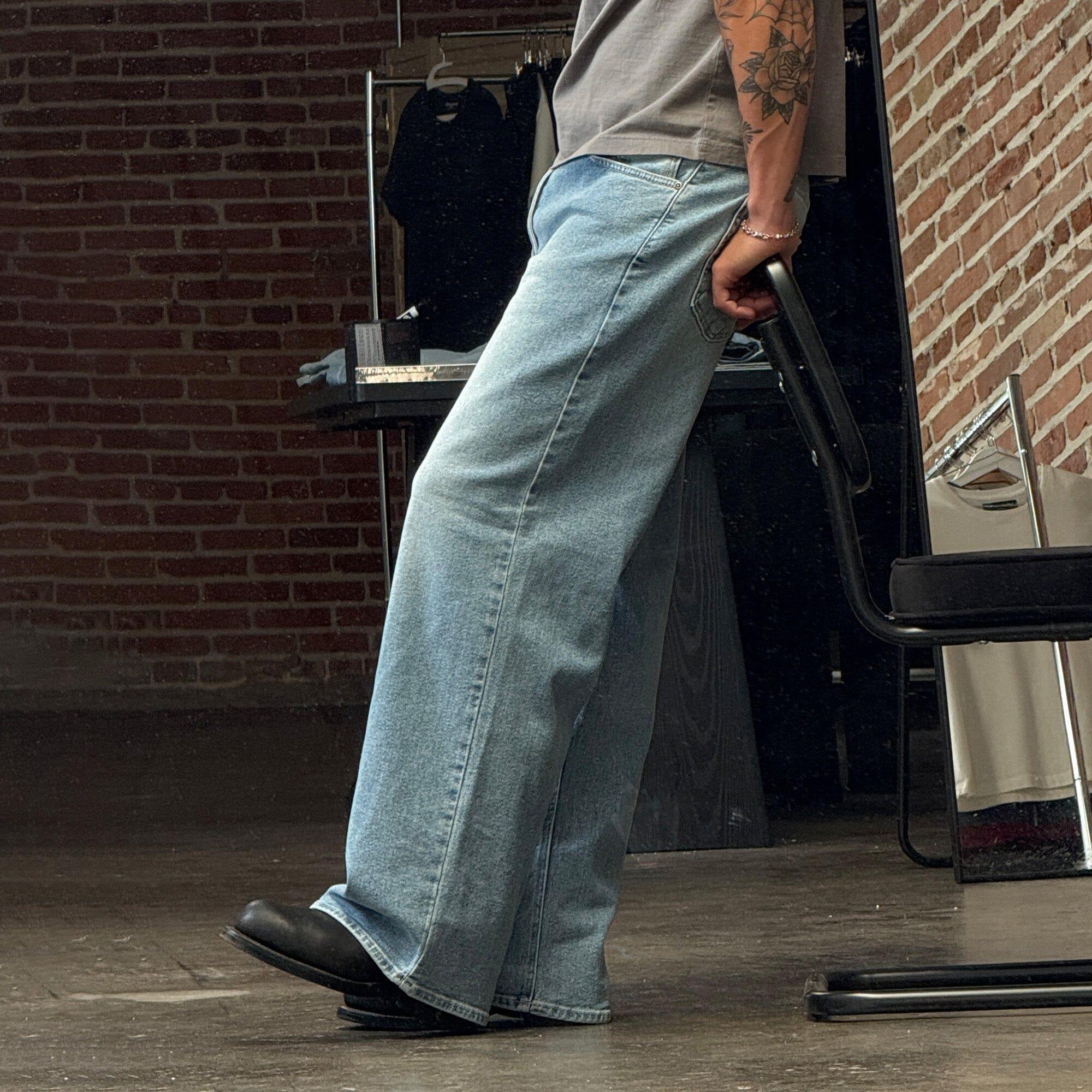 Pasadena Dad Jeans | Straight-Wide Leg Product Image