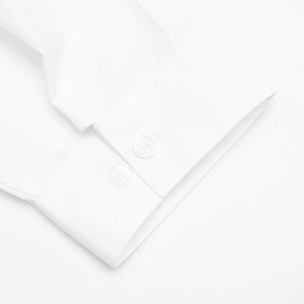 Long Sleeve Flower Graphics Shirt - Lily White Male Product Image