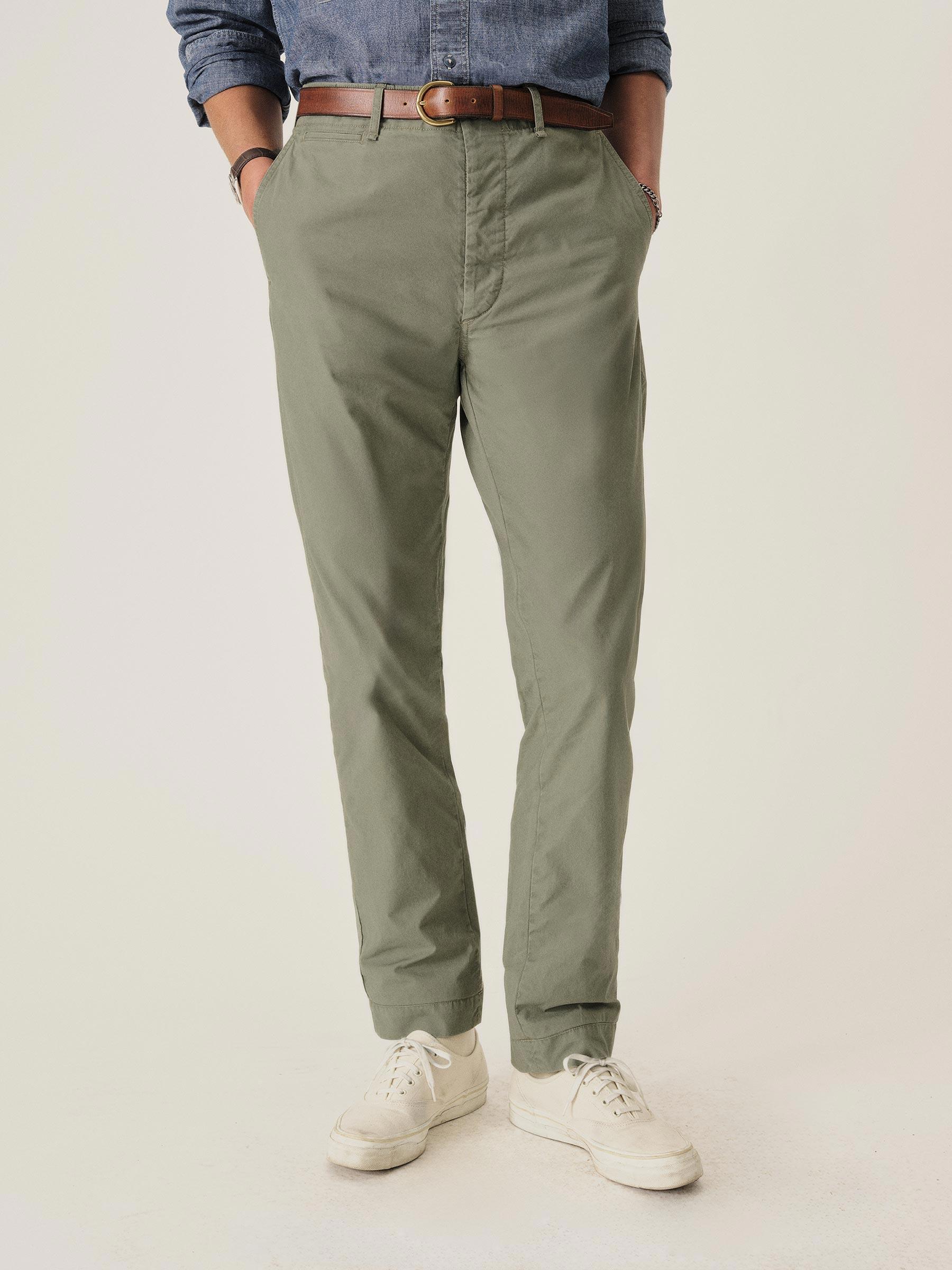 Washed Sage Parachute Poplin Maverick Slim Chino Product Image