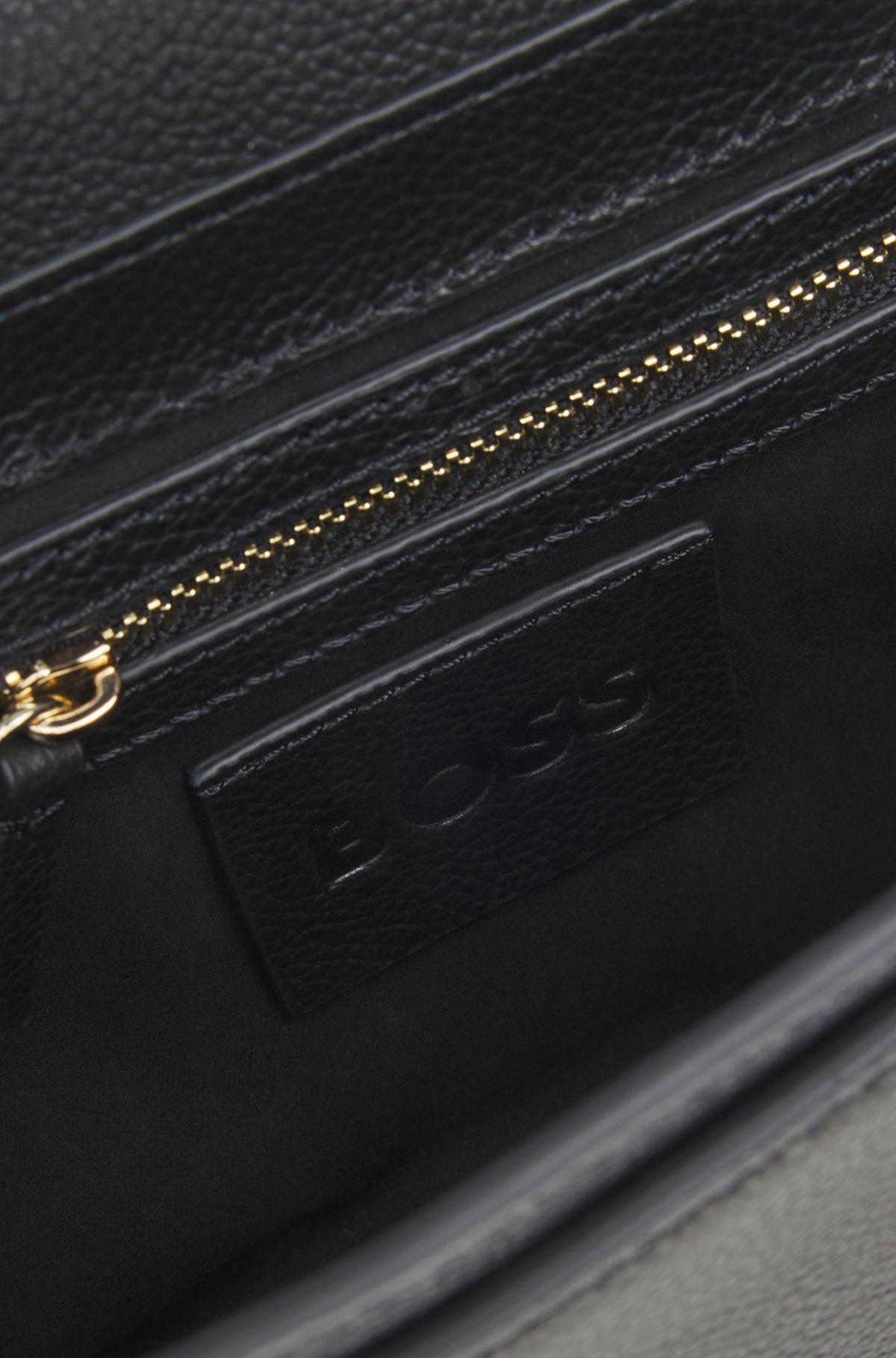 Leather crossbody bag with Double B monogram trim Product Image