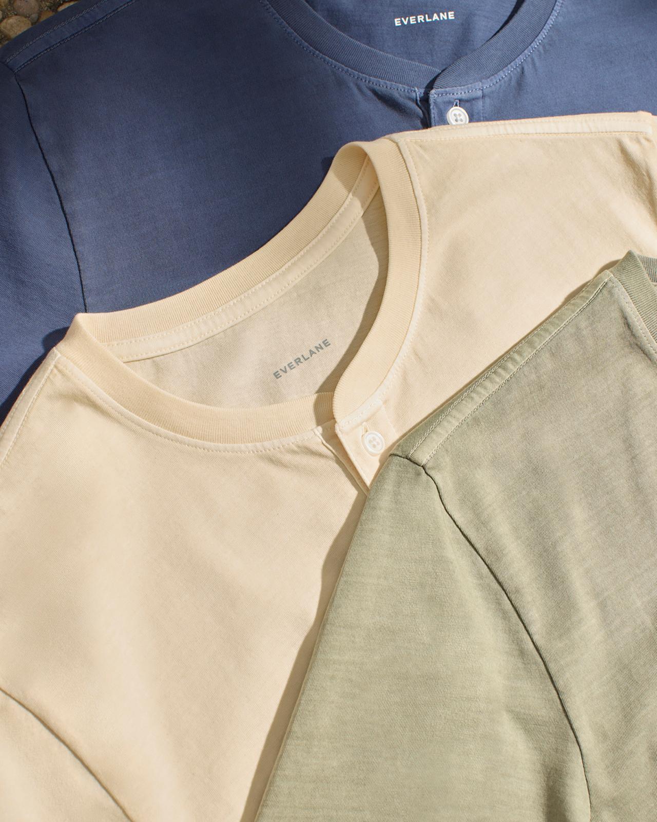 The Essential Organic Garment-Dyed Henley Product Image