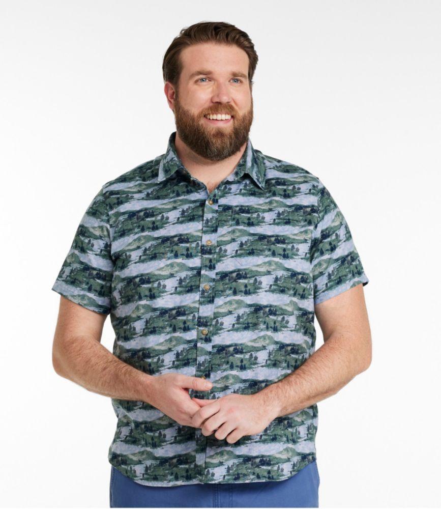 
                            
                                
                                    
                                
                            Men's Stonecoast Hemp Shirt, Short-Sleeve, Slightly Fitted Untucked Fit, Print
                         Product Image