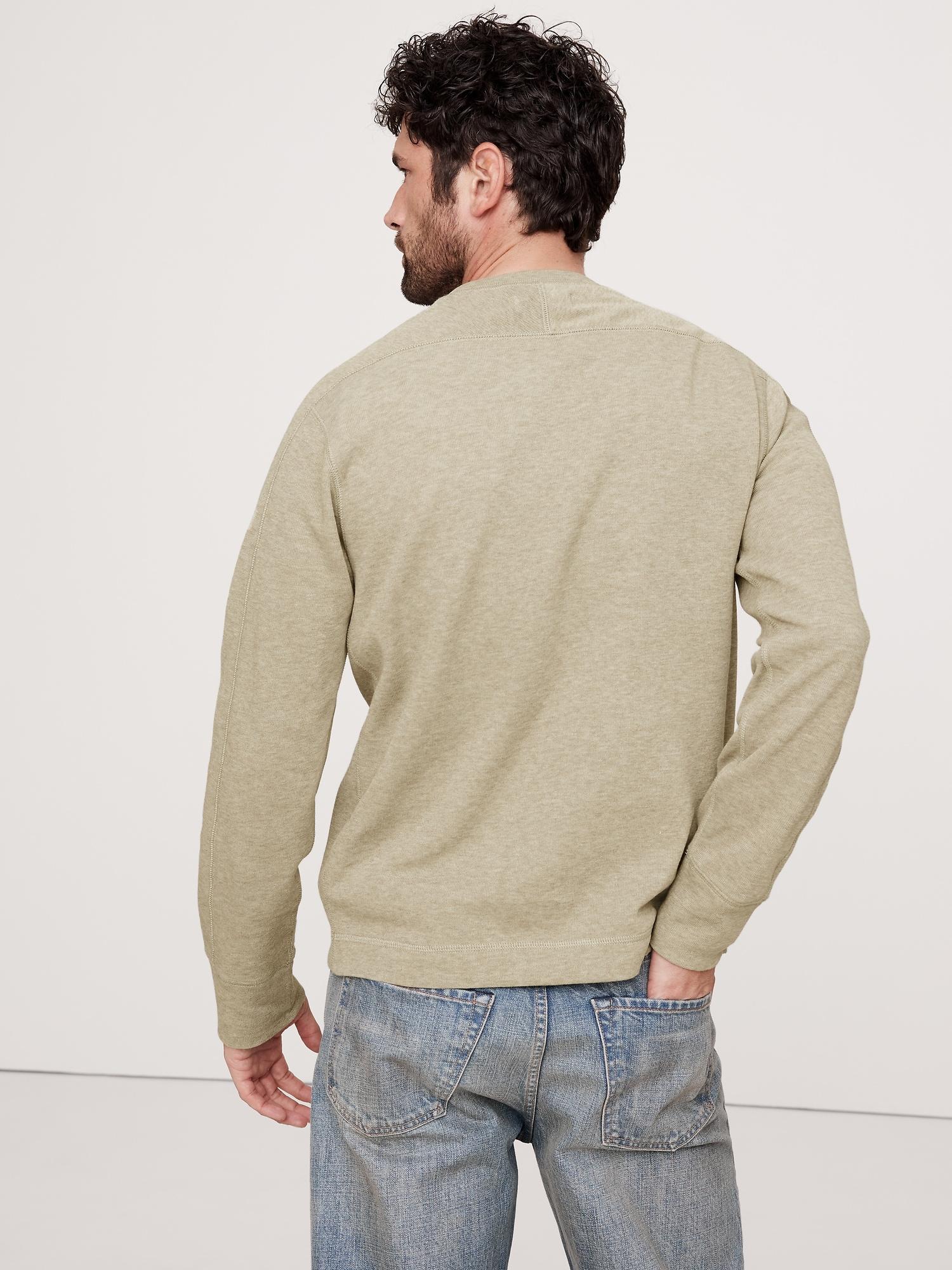 Slub Double-Knit Crew-Neck T-Shirt Product Image