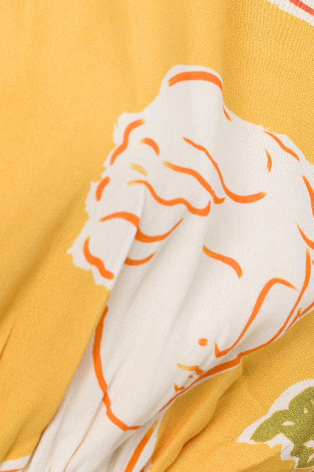 Leonie Wrap Top - Ciao Yellow Product Image