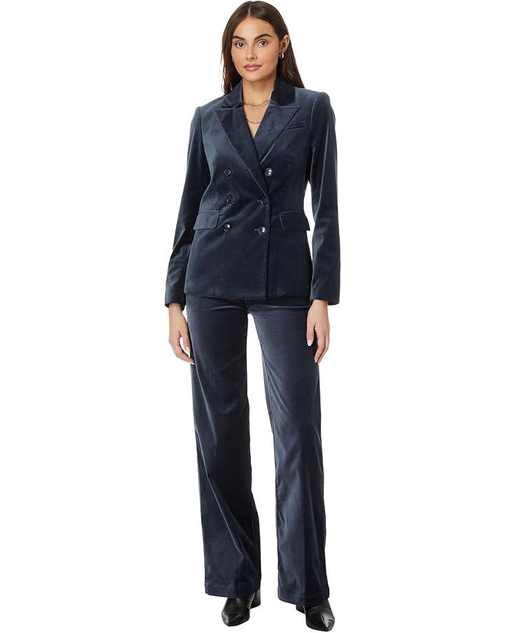 Fitted Blazer Plaid Knit Product Image