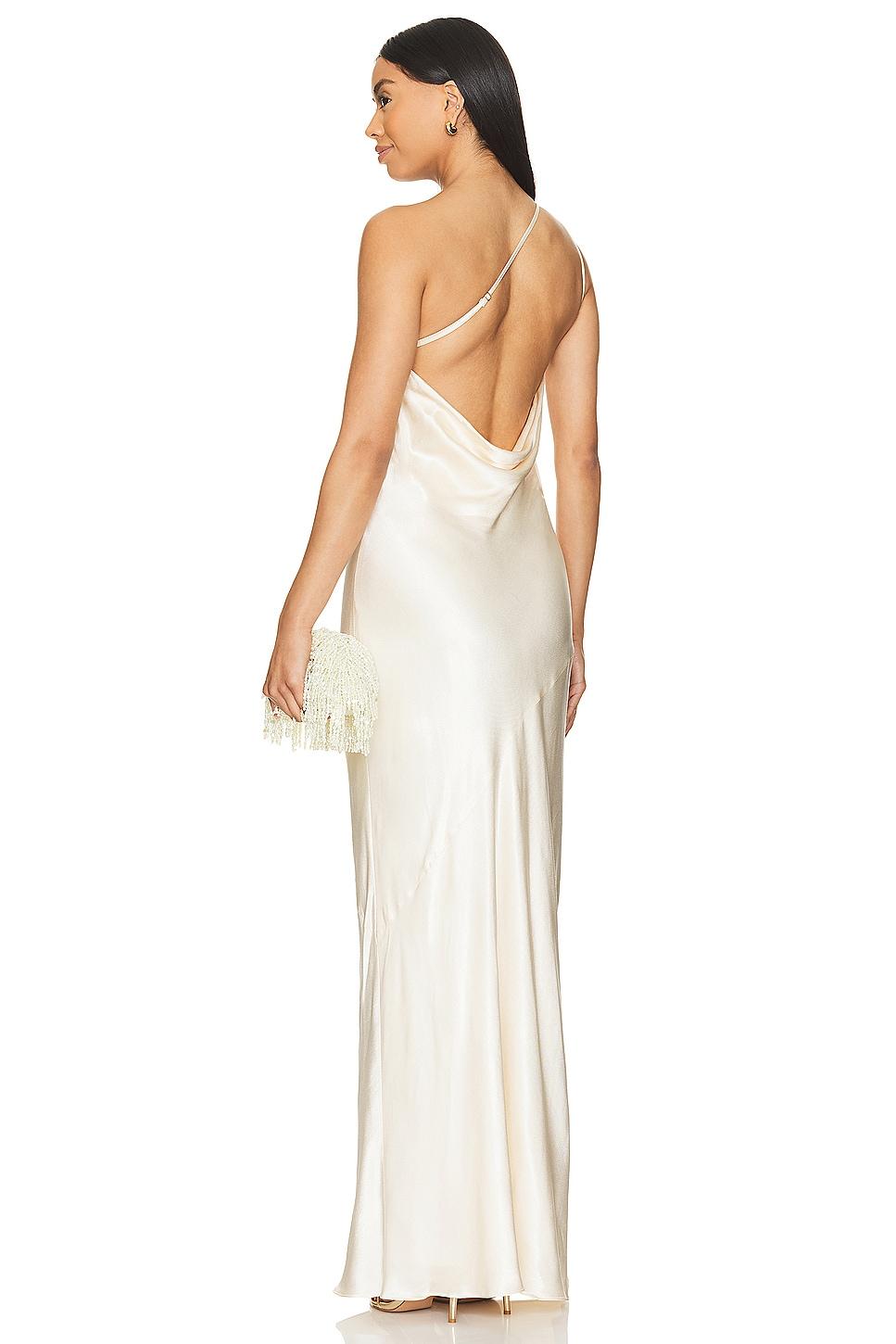 La Lune One Shoulder Cowl Back Maxi Dress Shona Joy Product Image