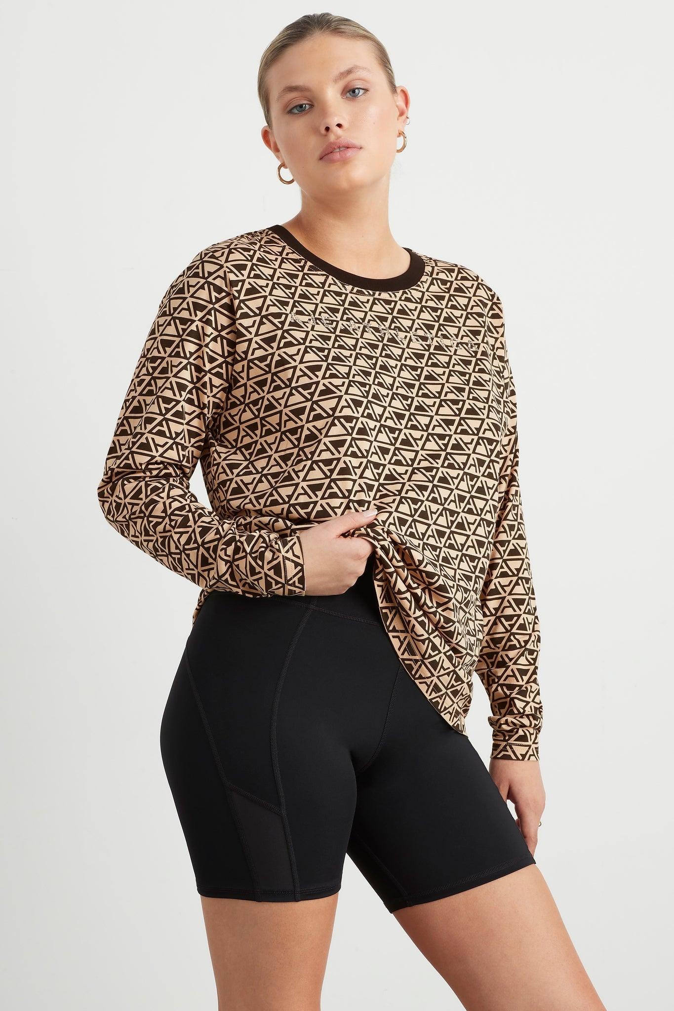 Geo Print Long Sleeve T-Shirt 127 Product Image