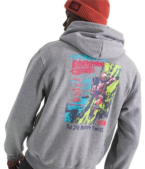 The North Face Essential Expedition Series Long Sleeve Graphic Heathered Fleece Hoodie Product Image