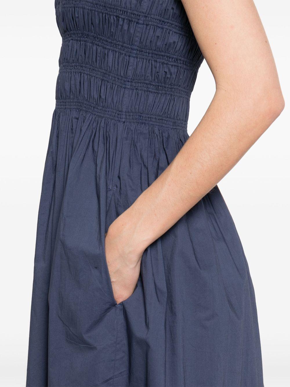 shirred-bodice midi dress Product Image