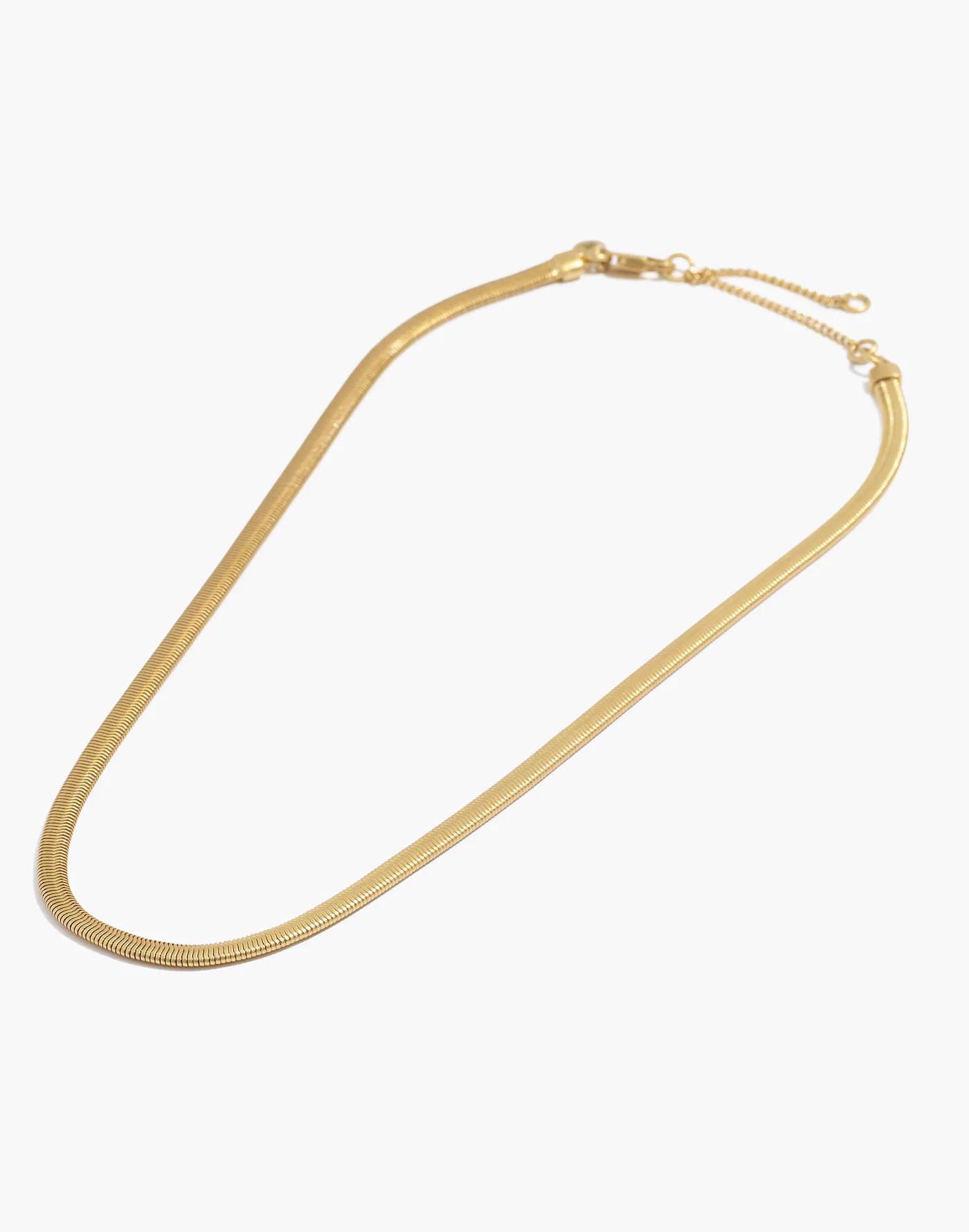 Herringbone Chain Necklace Product Image