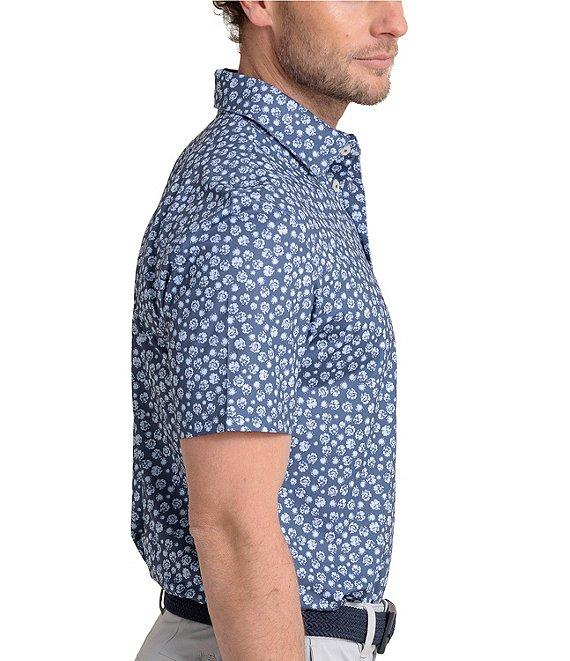 Southern Tide Driver Blossom Bliss Printed Short Sleeve Polo Shirt Product Image