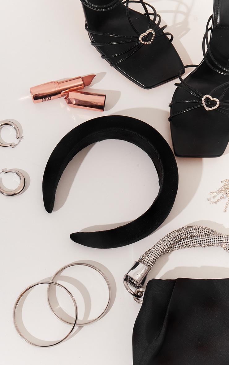 Black Velvet Padded Headband Product Image