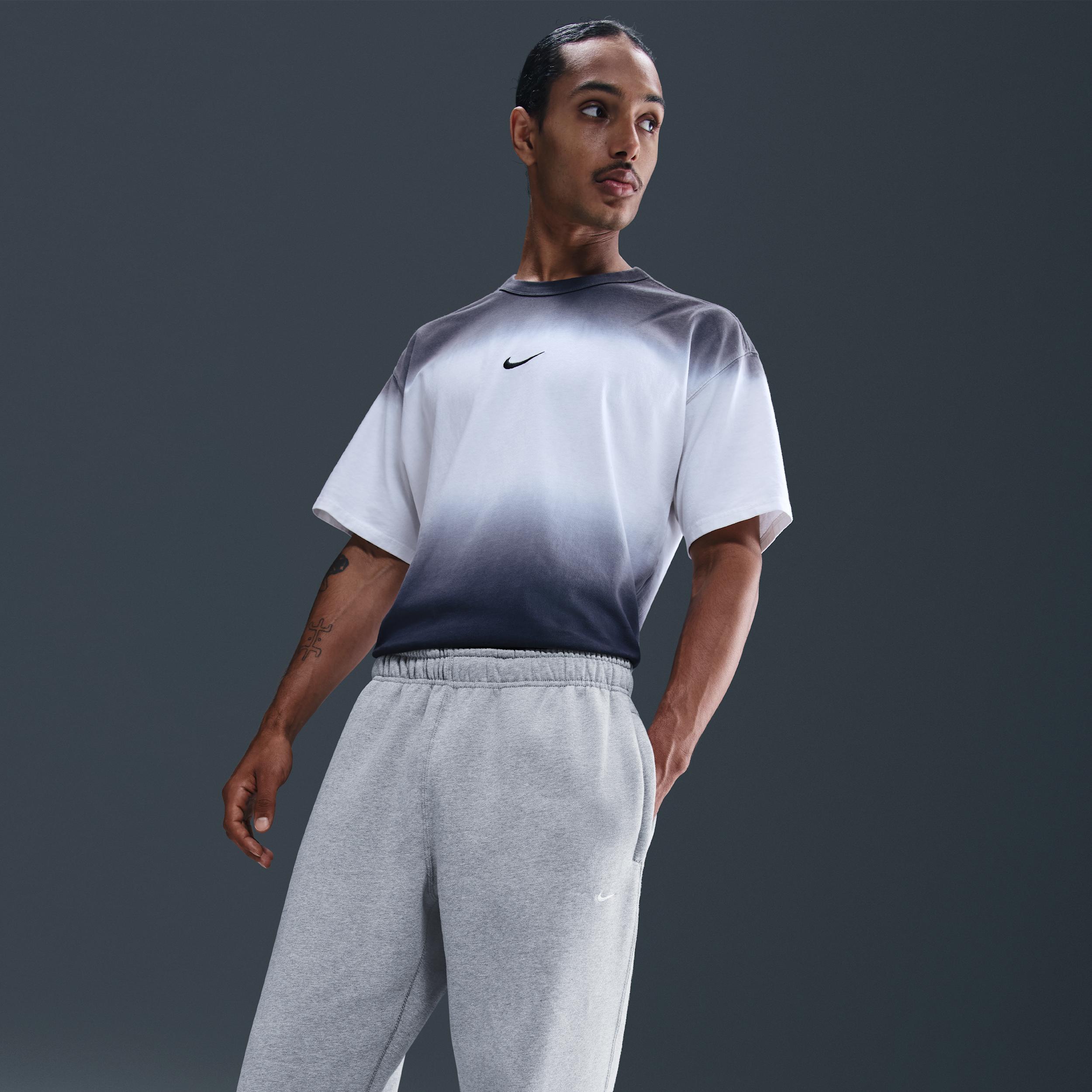 Nike Mens Solo Swoosh Fleece Open-Hem Pants | HV1090-010 Product Image