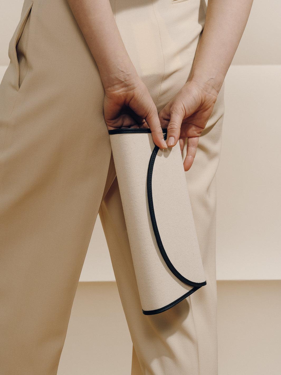 The Opera Clutch in Canvas Product Image
