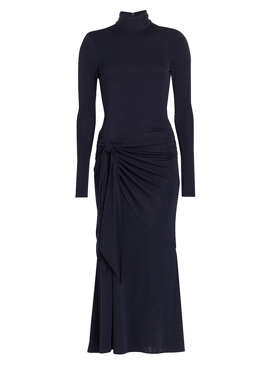 Womens Johnson Draped Turtleneck Midi-Dress Product Image