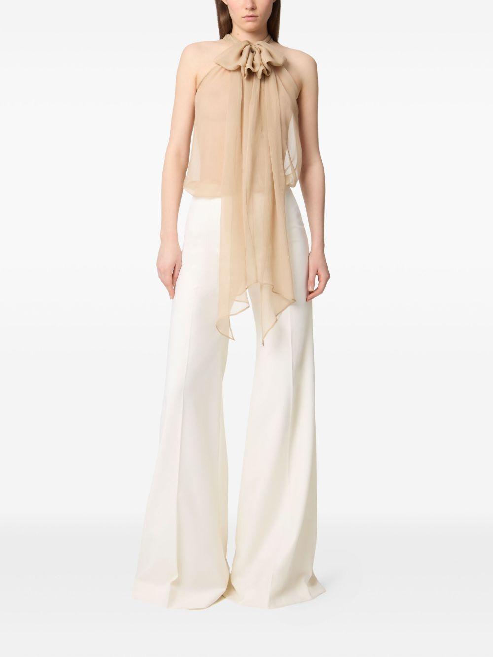 halterneck silk top Product Image