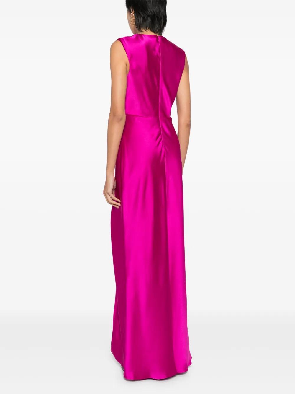 twisted satin dress Product Image