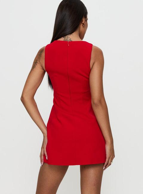 Anse Mini Dress Red Product Image