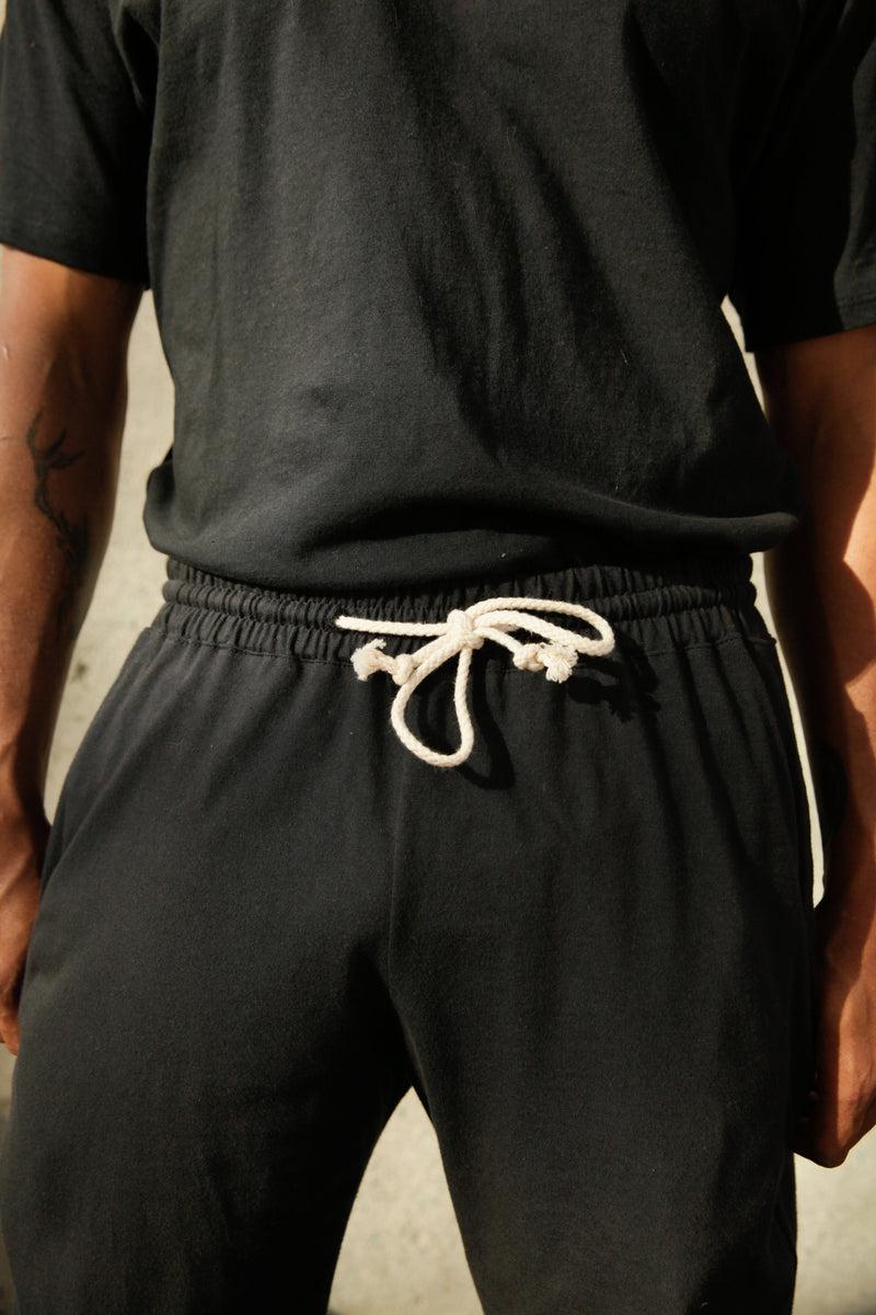 Men's Organic Jogger Pants in Black Product Image