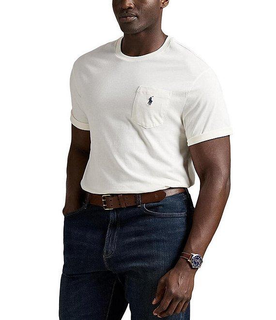 Polo Ralph Lauren Big & Tall Classic Fit Jersey Pocket Crewneck T-Shirt Product Image