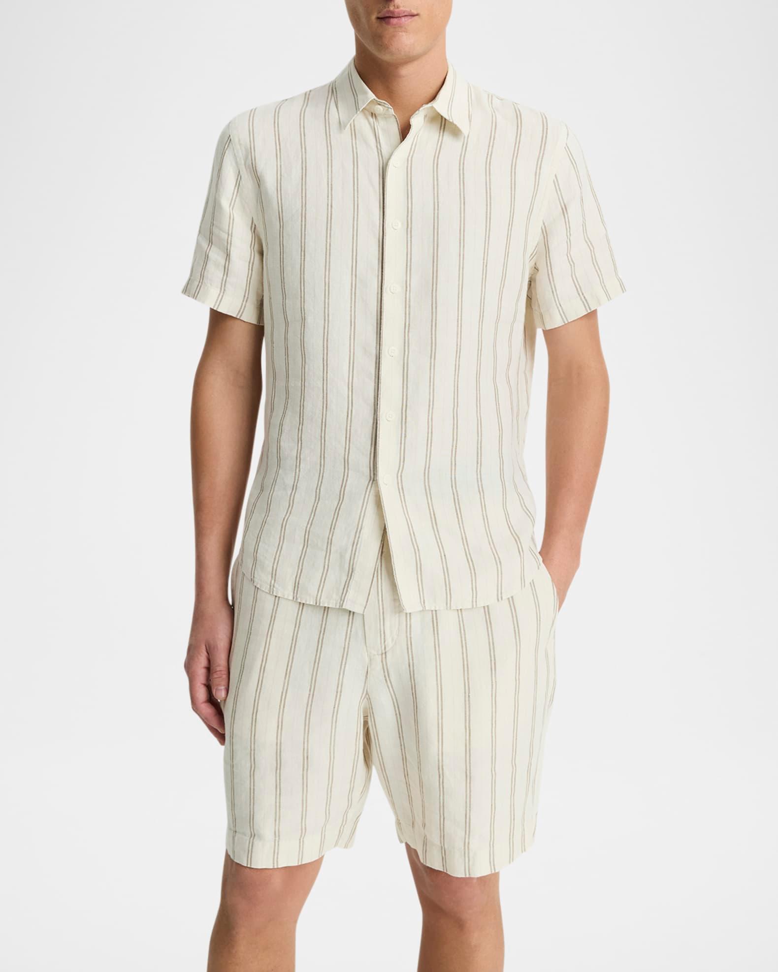 Men's Classic Striped Sport Shirt Product Image