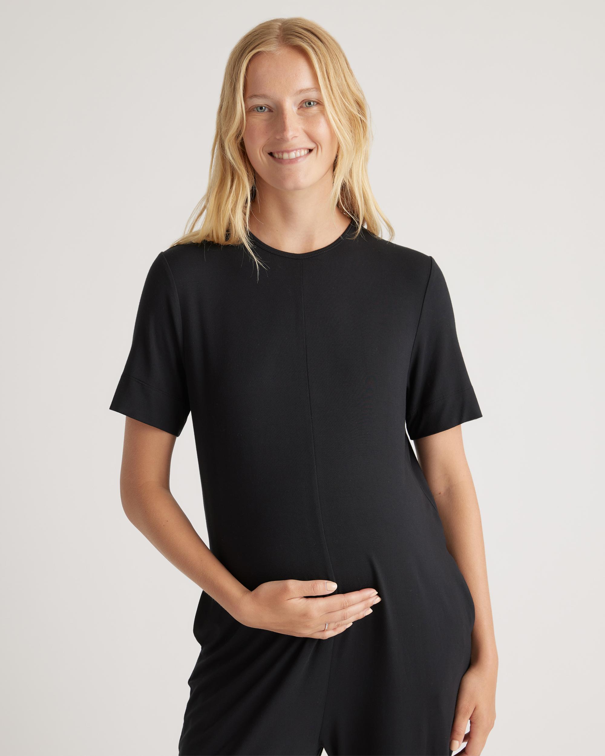 Quince | Women's Bamboo Jersey Maternity Everyday Jumpsuit Product Image