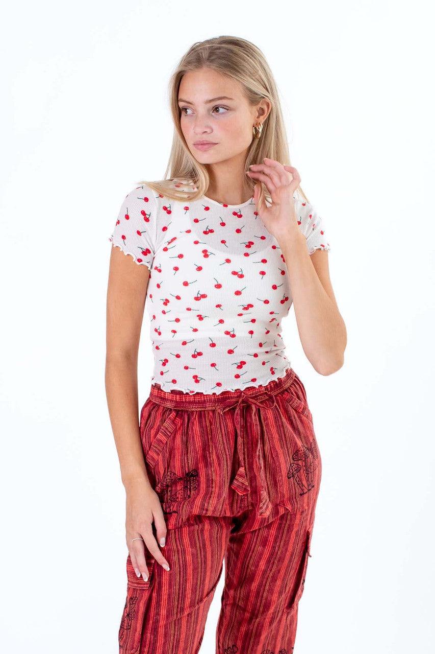 Thermal Cherry Print Tee Product Image