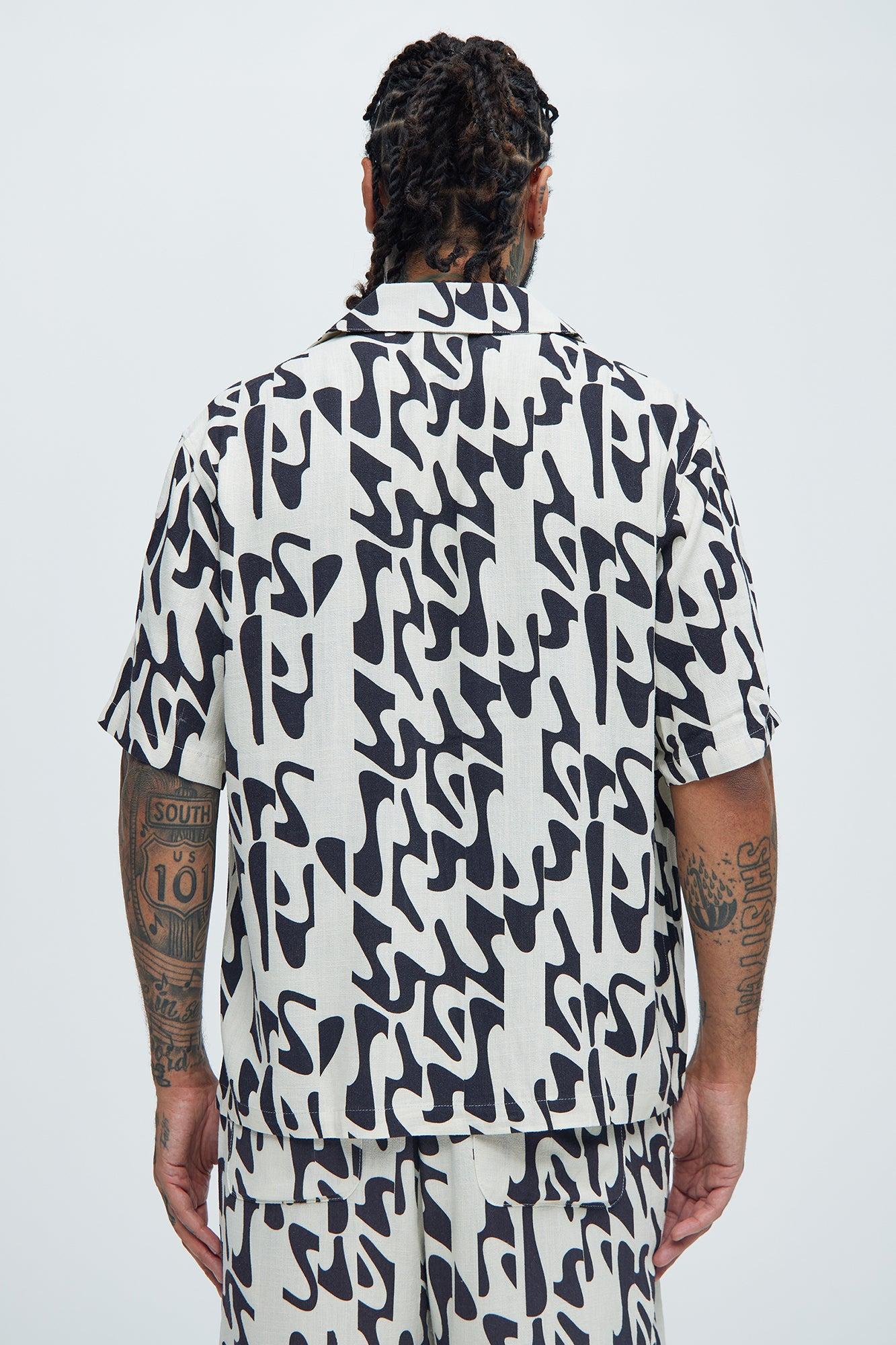 Macullar Linen Shirt - Black/combo Product Image