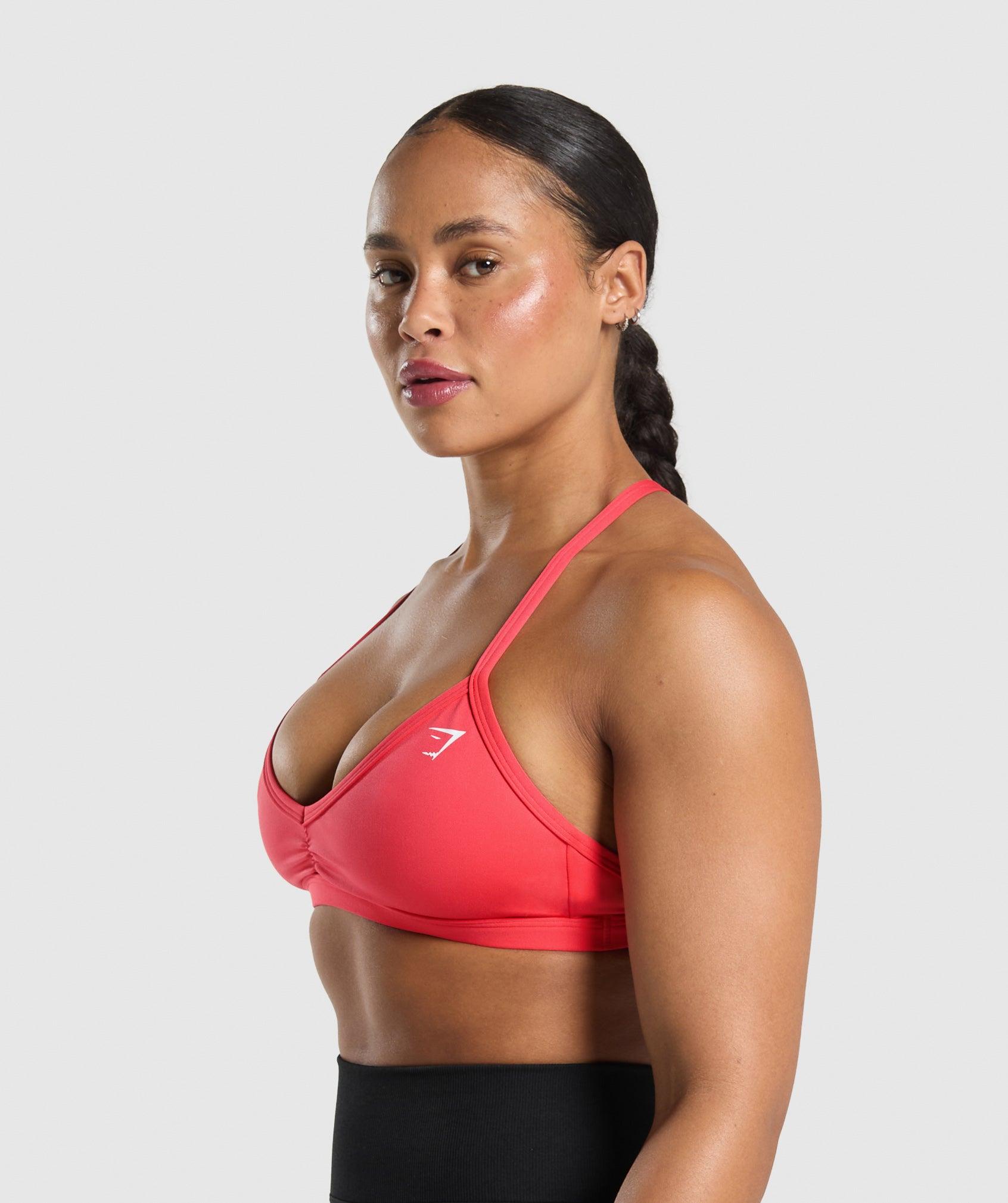 Gymshark Minimal Sports Bra - Coral Red Female Product Image