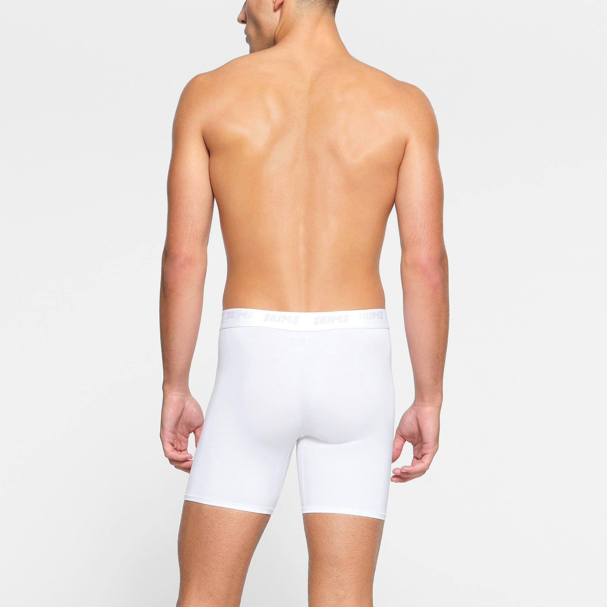 SKIMS STRETCH MENS 5" BOXER BRIEF 3-PACK | CHALK Product Image