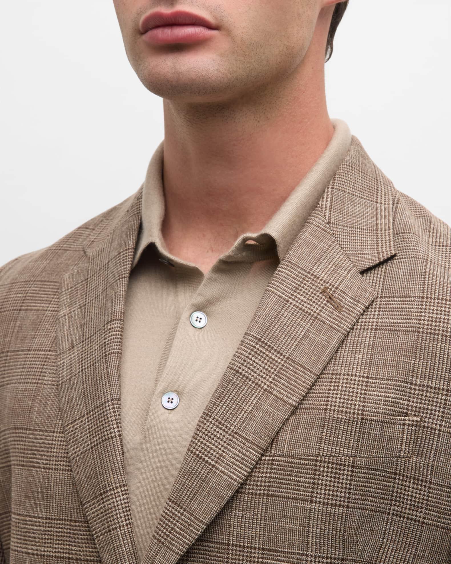 Men's Glen Check Two-Button Sport Coat Product Image