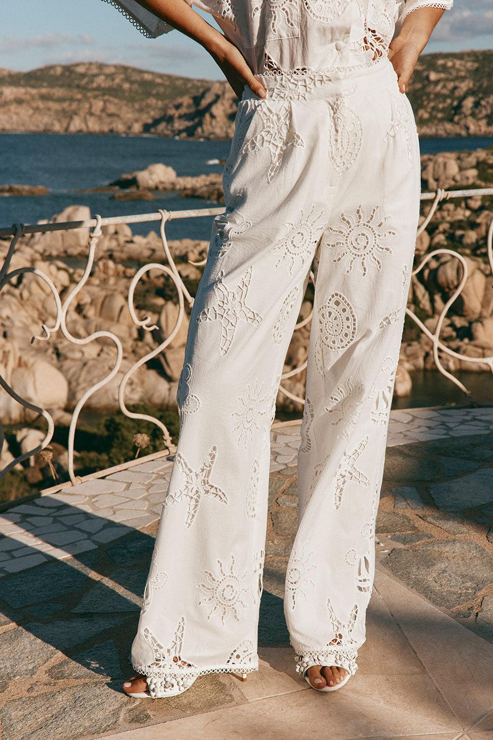 Nissi Pants - Corallo Bianca Product Image