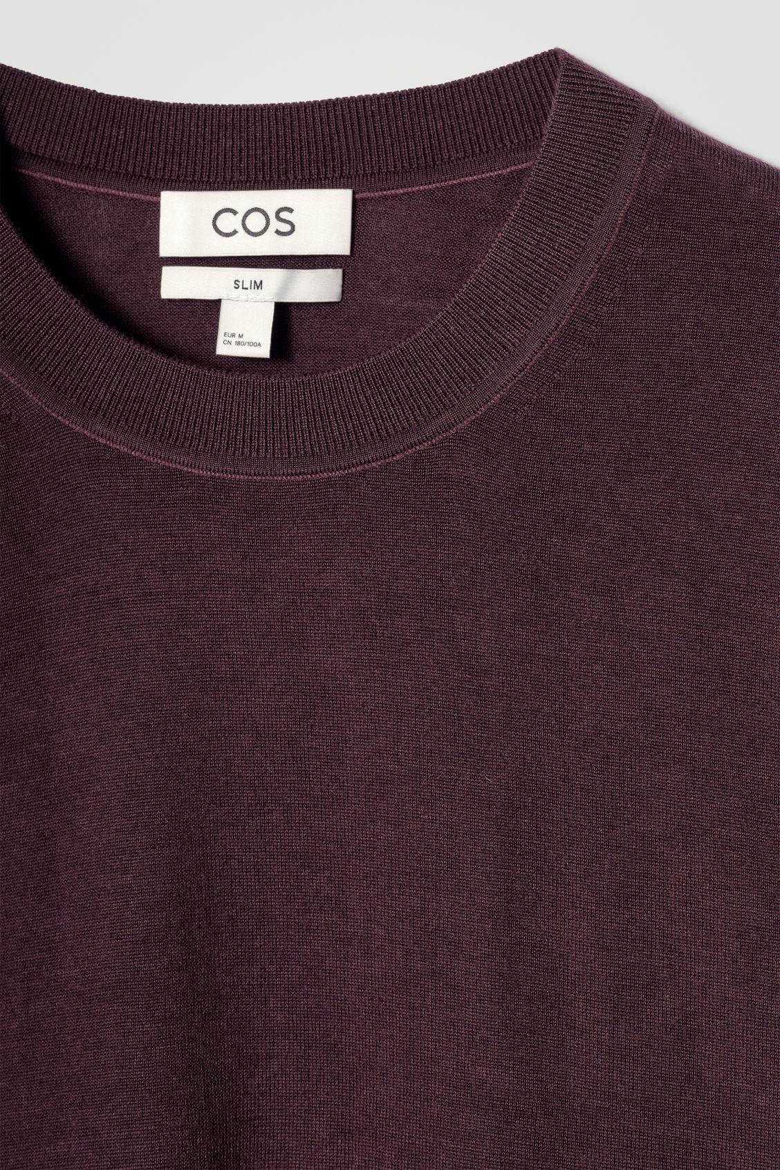 SLIM MERINO WOOL CREW-NECK SWEATER Product Image