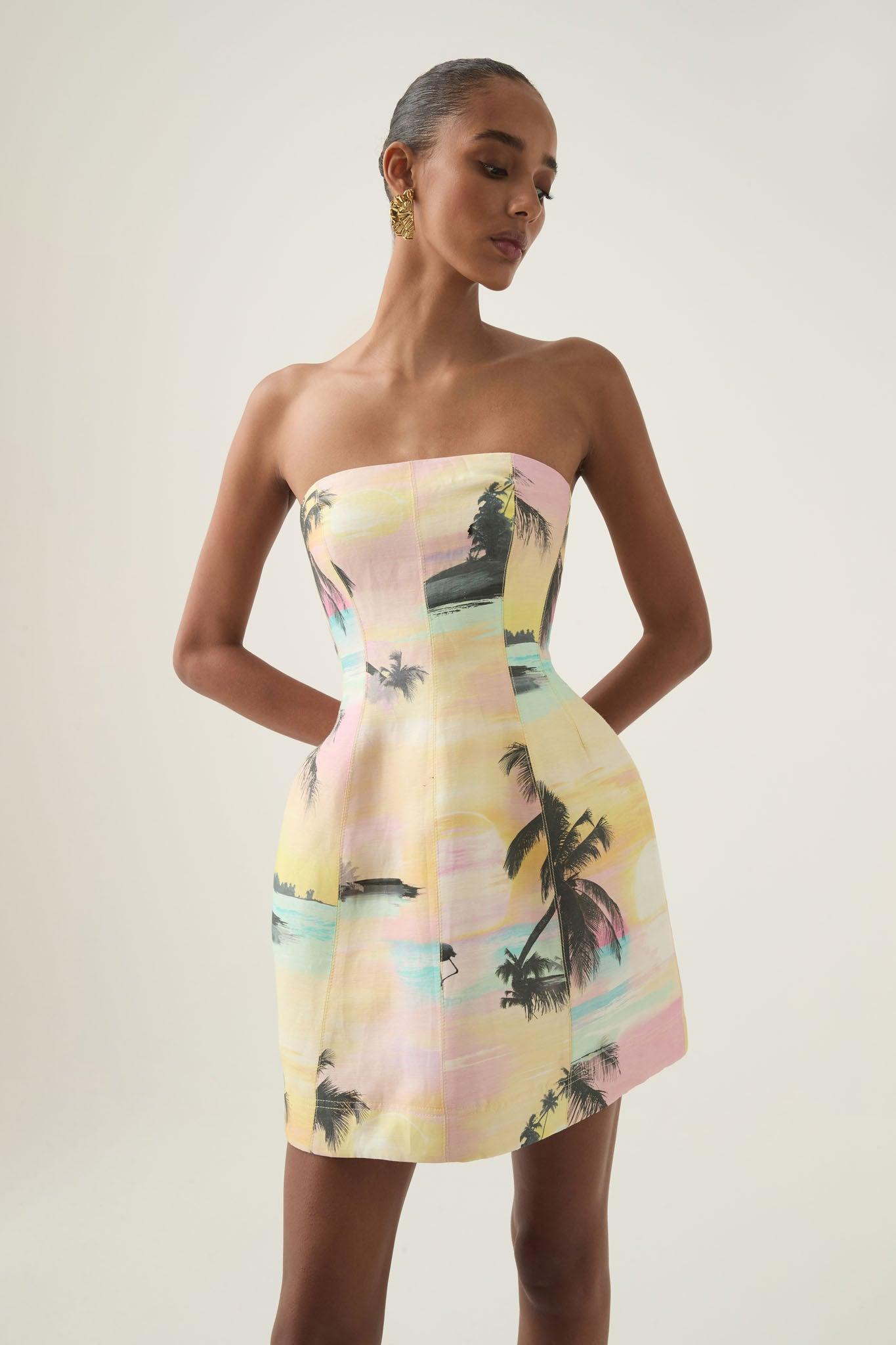 Gretta Bow Back Mini Dress Product Image