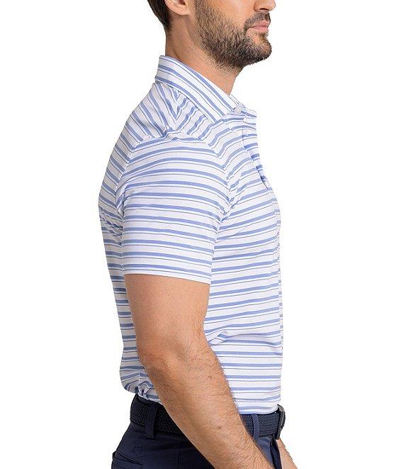 Southern Tide Brrr-Eeze Pearl Cove Stripe Short Sleeve Polo Shirt Product Image