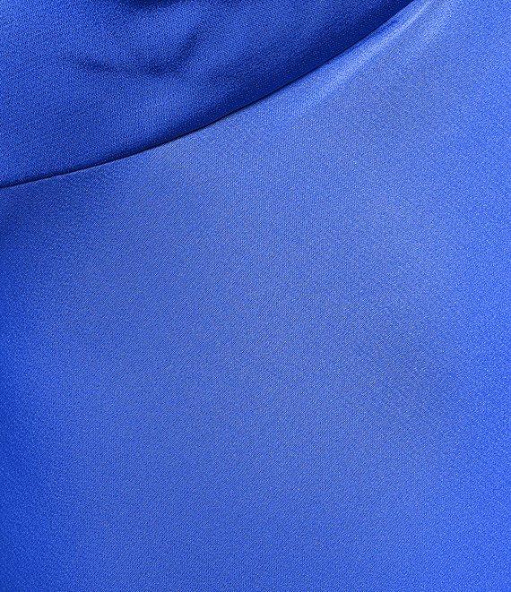 Dear Moon Satin Tie-Shoulder Sweetheart Neck Twist Front Dress Product Image