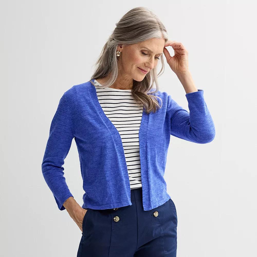 Women's Croft & Barrow® Open Front Cardigan,  Product Image