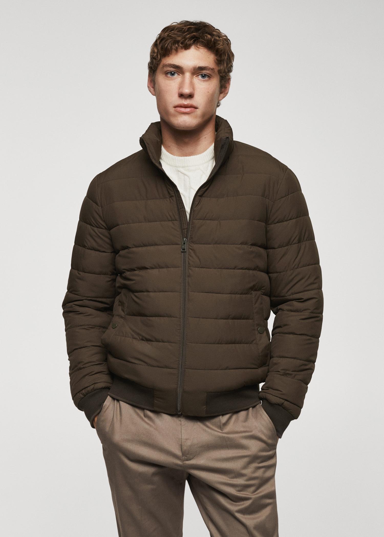 Ultra-lightweight water-repellent quilted anorak - Men | MANGO USA Product Image