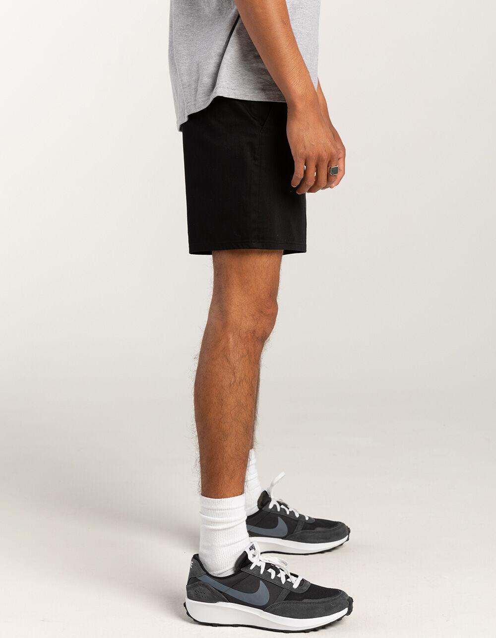 RSQ Mens Shorter 5'' Chino Shorts - BLACK Product Image