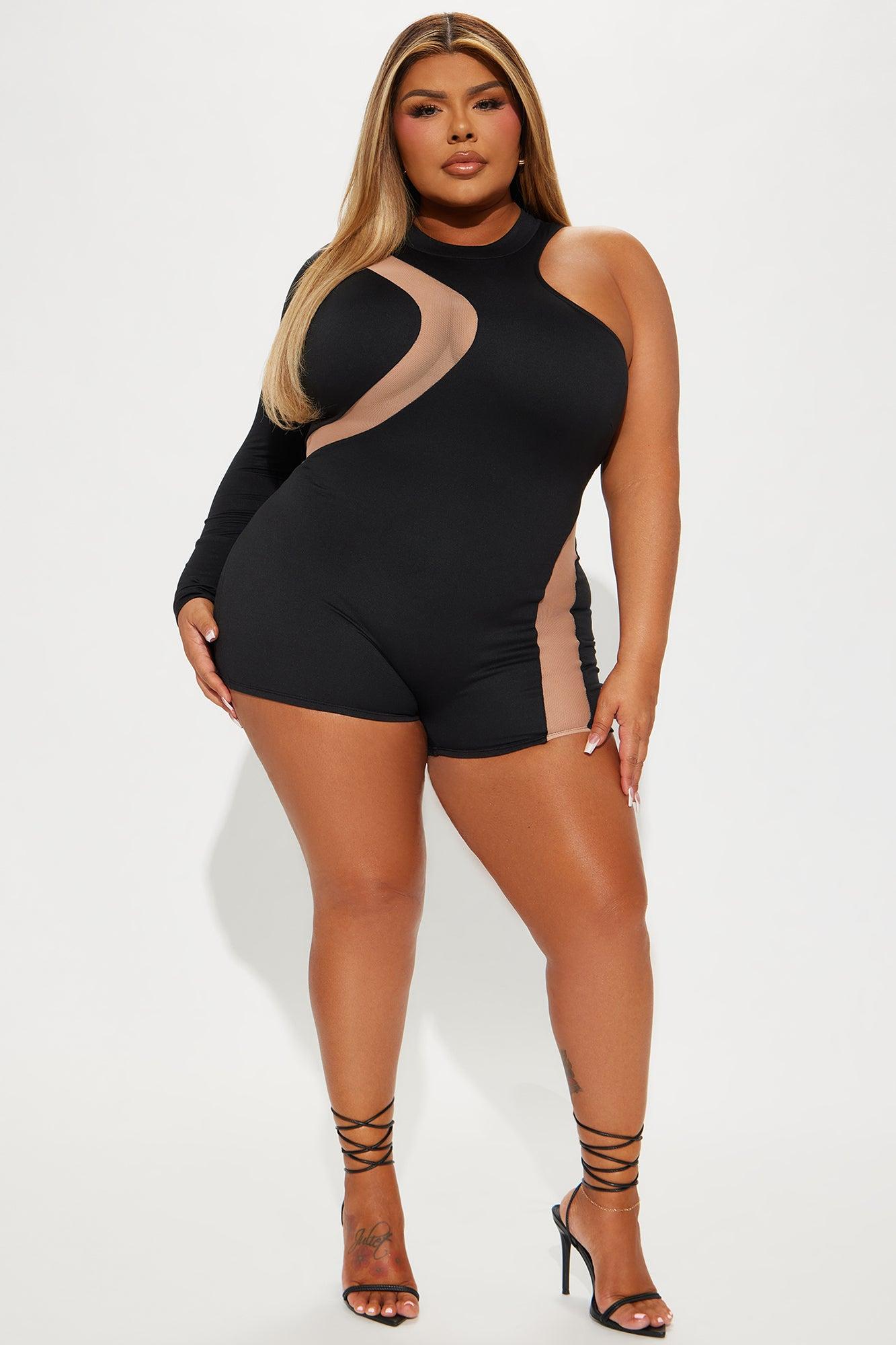 Later Tonight Romper - Black Product Image